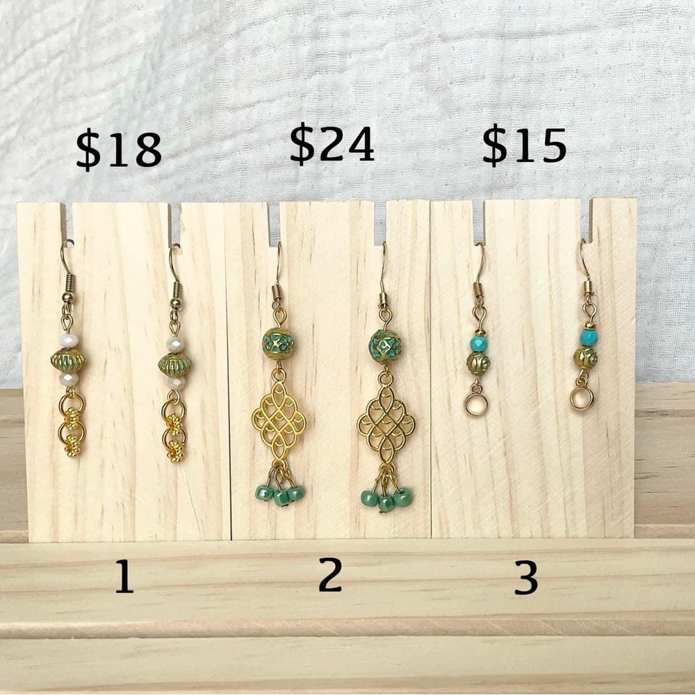 Handcrafted Gold Earrings